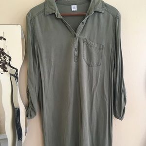 Abound shirt dress 3/4 sleeve